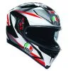 AGV Casque K5 S PLASMA 0041A2MY 103 | Blanc/noir/rouge