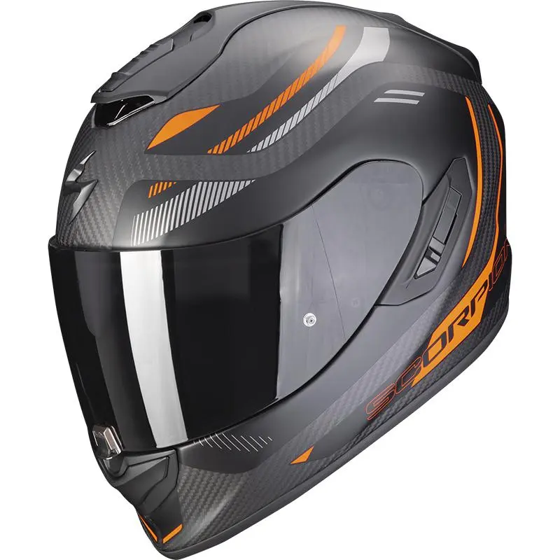 SCORPION Casque EXO-1400 EVO CARBON AIR KYDRA 114-405-168 | Noir Mat/orange 1 SCORPION Casque EXO-1400 EVO CARBON AIR KYDRA 114-405-168 | Noir Mat/orange