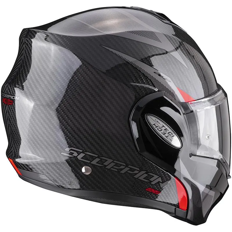 SCORPION Casque EXO-TECH EVO CARBON TOP 118-397-24 | Noir Rouge 3 SCORPION Casque EXO-TECH EVO CARBON TOP 118-397-24 | Noir Rouge – Image 3