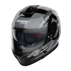 NOLAN Casque N80-8 METEOR N-COM N88000588067 | Gris Métallisé/noir