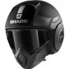 SHARK Casque STREET DRAK TRIBUTE RM Mat HE3325EKUS | Argent Chromé Noir