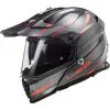 LS2 Casque Cross PIONEER EVO KNIGHT 404362850 | Titanium/Orange Fluo | Unisexe