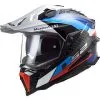 LS2 Casque MX701 EXPLORER CARBON FRONTIER 467016112 | Noir Brillant Bleu