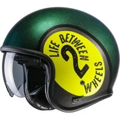 HJC Casque V30 HARVEY MC34H 168134 | Vert Glossy Jaune