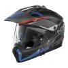 NOLAN Casque Cross Over N70-2 X EARTHQUAKE N-COM N7X000583048 | Noir Mat/rouge/bleu