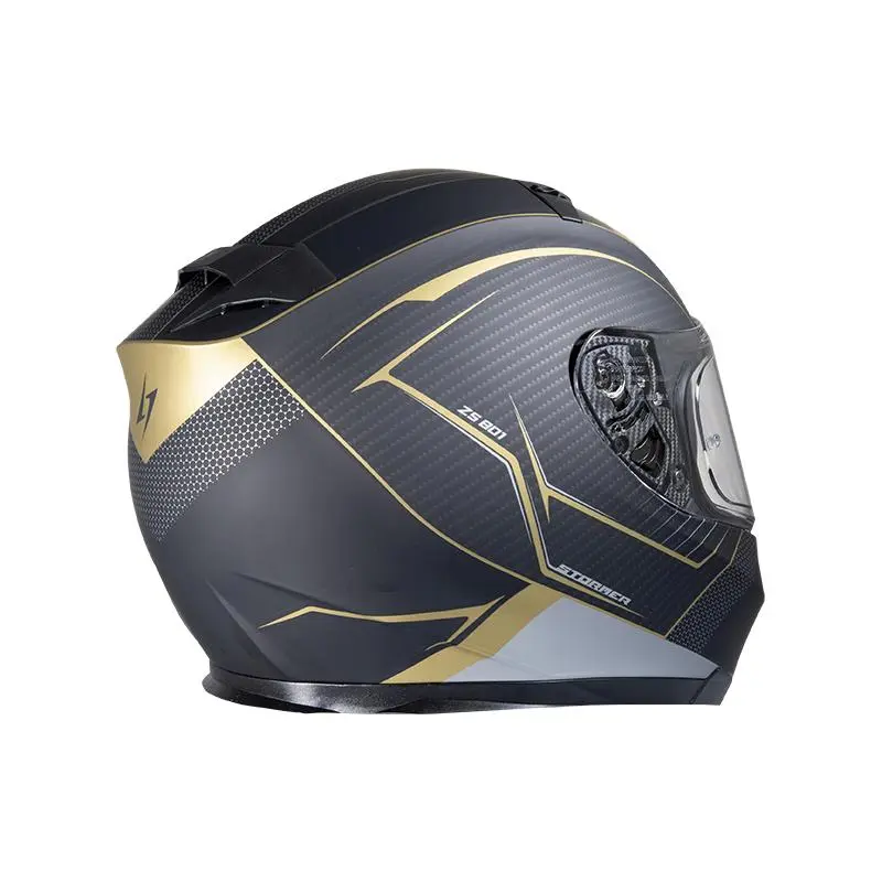 STORMER Casque ZS-801 MILES MATT 40A-A01-B01 | Noir Mat Or 2 STORMER Casque ZS-801 MILES MATT 40A-A01-B01 | Noir Mat Or – Image 2