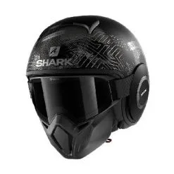 SHARK Casque STREET-DRAK KRULL MAT HE3323EKAA | Noir Mat / Argent