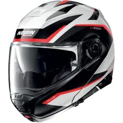 NOLAN Casque N100 5 Plus Overland N-com N1005POV 034 | Métal Blanc / Noir