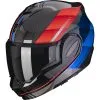 SCORPION Casque EXO-TECH EVO CARBON GENUS 118-404-296 | Noir/bleu/rouge