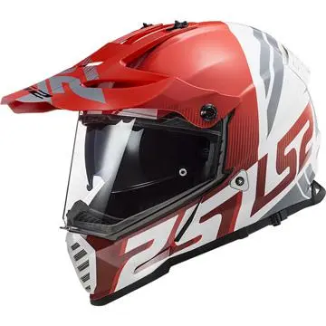 LS2 Casque Cross PIONEER EVO EVOLVE 404363332 | Rouge/Blanc | Unisexe 1 LS2 Casque Cross PIONEER EVO EVOLVE 404363332 | Rouge/Blanc | Unisexe