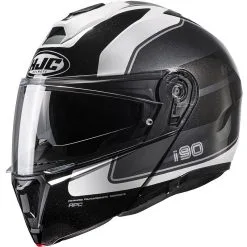 HJC Casque I90 WASCO MC5 153805 | Noir Brillant Blanc