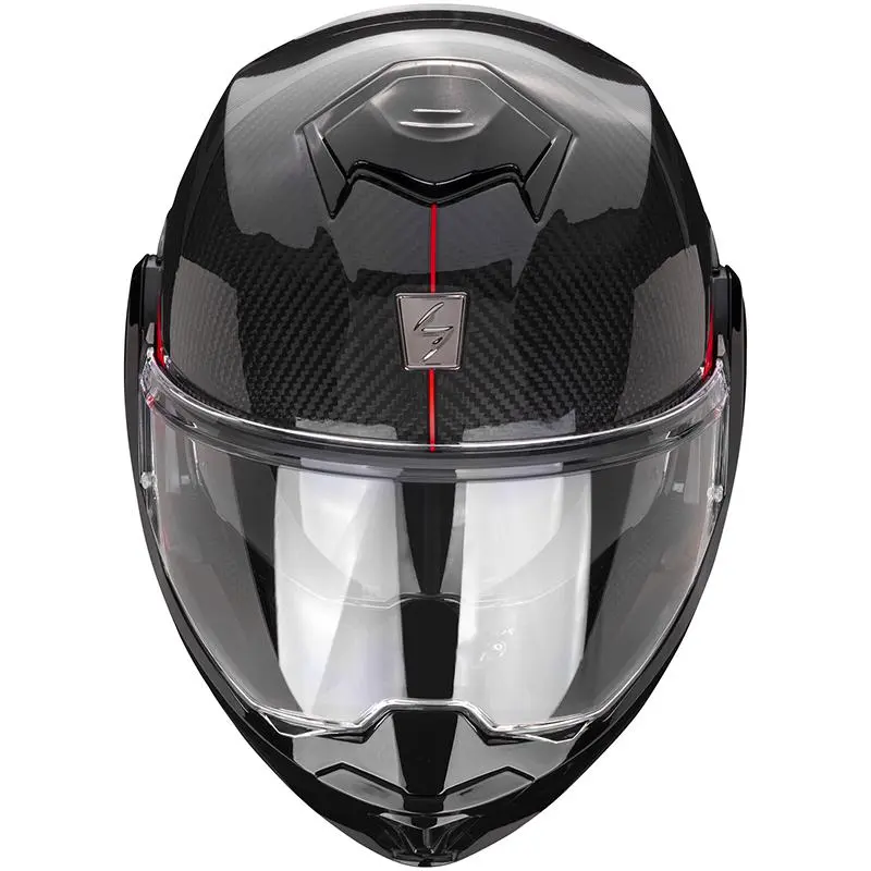 SCORPION Casque EXO-TECH EVO CARBON TOP 118-397-24 | Noir Rouge 2 SCORPION Casque EXO-TECH EVO CARBON TOP 118-397-24 | Noir Rouge – Image 2