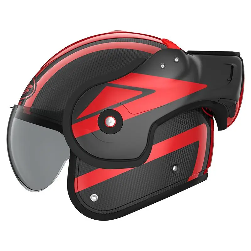 ROOF Casque R09 BOXXER CARBON DART 012770- | Noir/rouge 2 ROOF Casque R09 BOXXER CARBON DART 012770- | Noir/rouge – Image 2