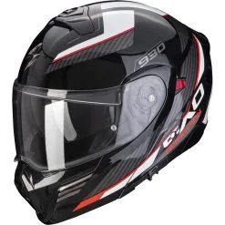 SCORPION Casque EXO-930 NAVIG 94-368-238 | Noir Rouge