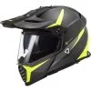 LS2 Casque Cross PIONEER EVO ROUTER 404363154 | Noir Mat/Jaune Fluo | Unisexe