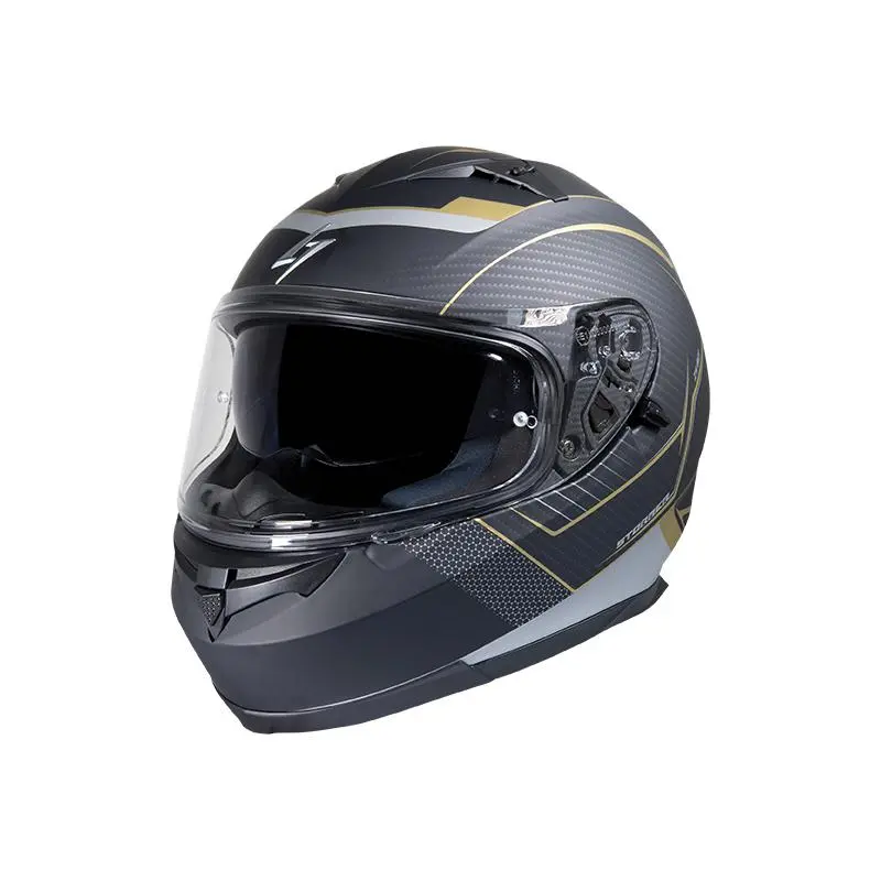 STORMER Casque ZS-801 MILES MATT 40A-A01-B01 | Noir Mat Or 1 STORMER Casque ZS-801 MILES MATT 40A-A01-B01 | Noir Mat Or