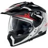 NOLAN Casque Cross Over N70 2 X Bungee N-com N702XB 039 | Métal Blanc / Rouge
