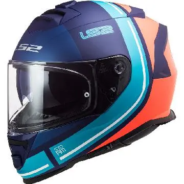LS2 Casque FF800 STORM SLANT 108002552 | Bleu Mat/orange Fluo 1 LS2 Casque FF800 STORM SLANT 108002552 | Bleu Mat/orange Fluo