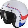 SCORPION Casque BELFAST EVO SOUL 78-376-249 | Blanc Mat/bleu