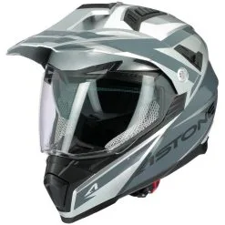 ASTONE Casque CROSSMAX OURAGAN CROSSMAX-OUR-SI | ARGENT