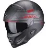 SCORPION Casque EXO-COMBAT Evo XENON 182-418-24 | Noir Mat/rouge