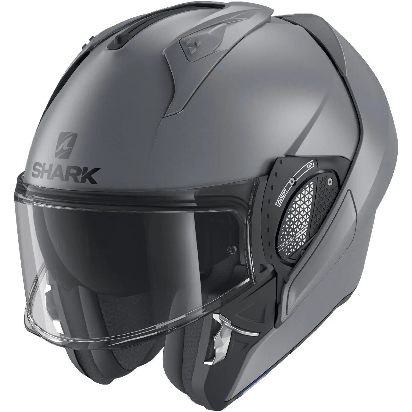 SHARK Casque EVO GT BLANK MAT HE8912EAMA | GRIS MAT 2 SHARK Casque EVO GT BLANK MAT HE8912EAMA | GRIS MAT – Image 2