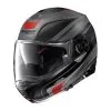 NOLAN Casque N100-5 ORBITER N-COM N15000536068 | Noir Mat/gris/rouge