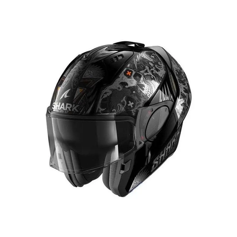 SHARK Casque EVO-ES K-ROZEN HE9814EKAO | Noir/anthracite/orange 2 SHARK Casque EVO-ES K-ROZEN HE9814EKAO | Noir/anthracite/orange – Image 2