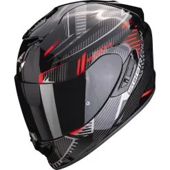 SCORPION Casque EXO-1400 EVO AIR SHELL 114-401-42 | Noir/rouge