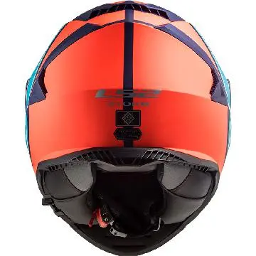 LS2 Casque FF800 STORM SLANT 108002552 | Bleu Mat/orange Fluo 3 LS2 Casque FF800 STORM SLANT 108002552 | Bleu Mat/orange Fluo – Image 3