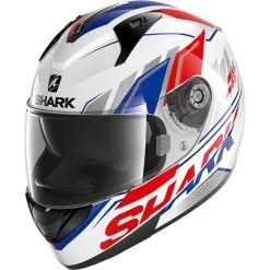 SHARK Casque RIDILL 1.2 PHAZ HE0533EWBR | Blanc Bleu Rouge