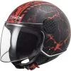 LS2 Casque SPHERE LUX SNAKE 305586331 | Noir Mat/Rouge | Homme