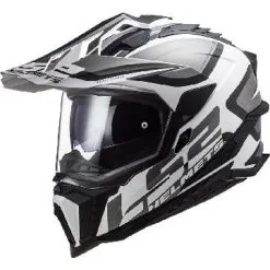 LS2 Casque Cross MX701 EXPLORER ALTER 407012102 | Noir Mat/blanc