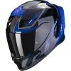 SCORPION Casque EXO-R1 EVO AIR GAZ 110-373-307 | Noir Métal/bleu