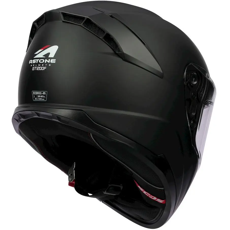 ASTONE Casque GT1200F MONOCOLOR GT1200F-MBK | NOIR MAT 3 ASTONE Casque GT1200F MONOCOLOR GT1200F-MBK | NOIR MAT – Image 3