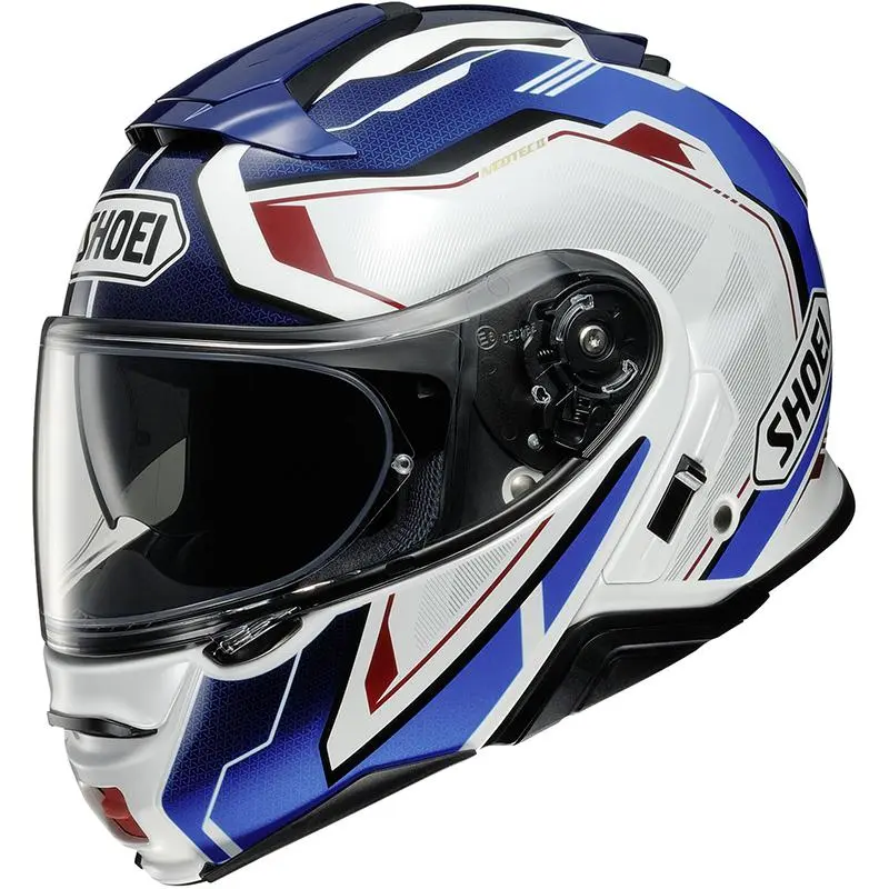 SHOEI Casque NEOTEC II RESPECT TC-10 1206109 | Blanc / Bleu / Rouge 1 SHOEI Casque NEOTEC II RESPECT TC-10 1206109 | Blanc / Bleu / Rouge