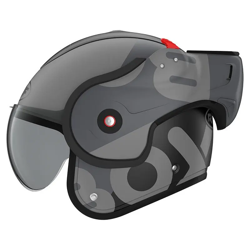 ROOF Casque RO9 BOXXER FLAG 012734- | Noir/gris Mat 2 ROOF Casque RO9 BOXXER FLAG 012734- | Noir/gris Mat – Image 2