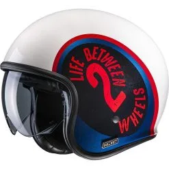 HJC Casque V30 HARVEY MC21 168121 | Blanc Bleu Rouge