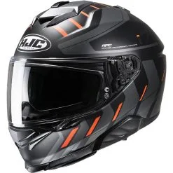 HJC Casque I71 SIMO MC6HSF 156576 | Gris/noir/orange