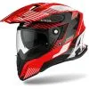 AIROH CASQUE CROSSOVER COMMANDER BOOST CMM55 | Rouge Glossy | Unisexe