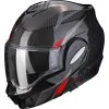 SCORPION Casque EXO-TECH EVO CARBON TOP 118-397-24 | Noir Rouge