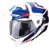 SCORPION Casque Cross Over ADX-2 Camino 89-399-236 | Blanc Perle Bleu Rouge