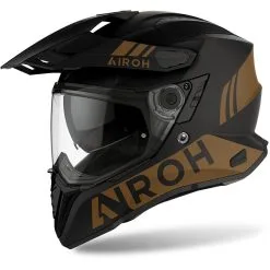 AIROH Casque Cross Over COMMANDER GOLD CMG91 | Or Mat