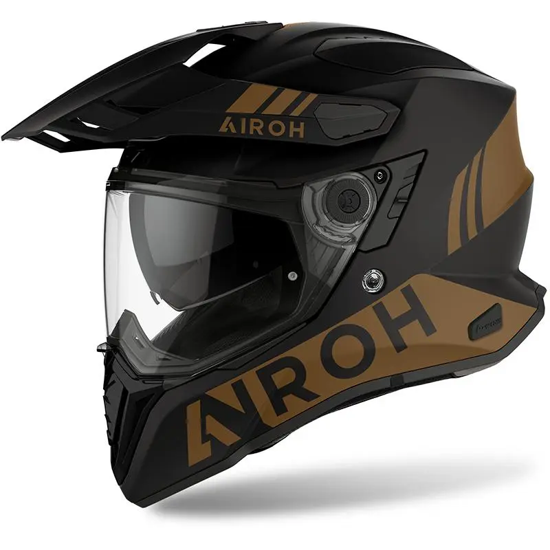 AIROH Casque Cross Over COMMANDER GOLD CMG91 | Or Mat 1 AIROH Casque Cross Over COMMANDER GOLD CMG91 | Or Mat