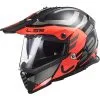 LS2 Casque MX436 PIONNER EVO ADVENTURER 404364051 | Noir Mat Orange