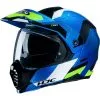 HJC Casque C80 ROX MC24 106324 | Bleu/noir/blanc/vert