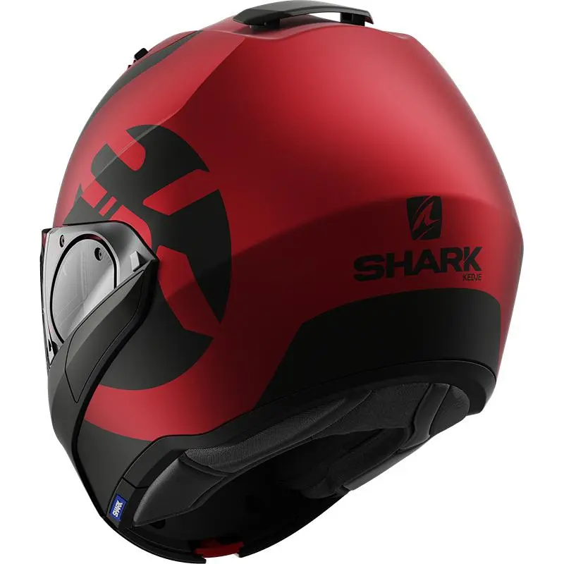 SHARK Casque EVO-ES KEDJE Mat HE9809ERKR | Rouge Noir Rouge 3 SHARK Casque EVO-ES KEDJE Mat HE9809ERKR | Rouge Noir Rouge – Image 3