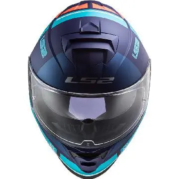LS2 Casque FF800 STORM SLANT 108002552 | Bleu Mat/orange Fluo 2 LS2 Casque FF800 STORM SLANT 108002552 | Bleu Mat/orange Fluo – Image 2