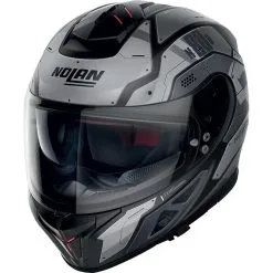 NOLAN Casque N80-8 STARSCREAM N-COM N88000544032 | Gris Noir Mat
