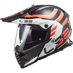 LS2 Casque MX436 PIONNER EVO ADVENTURER 404364002 | Noir Blanc
